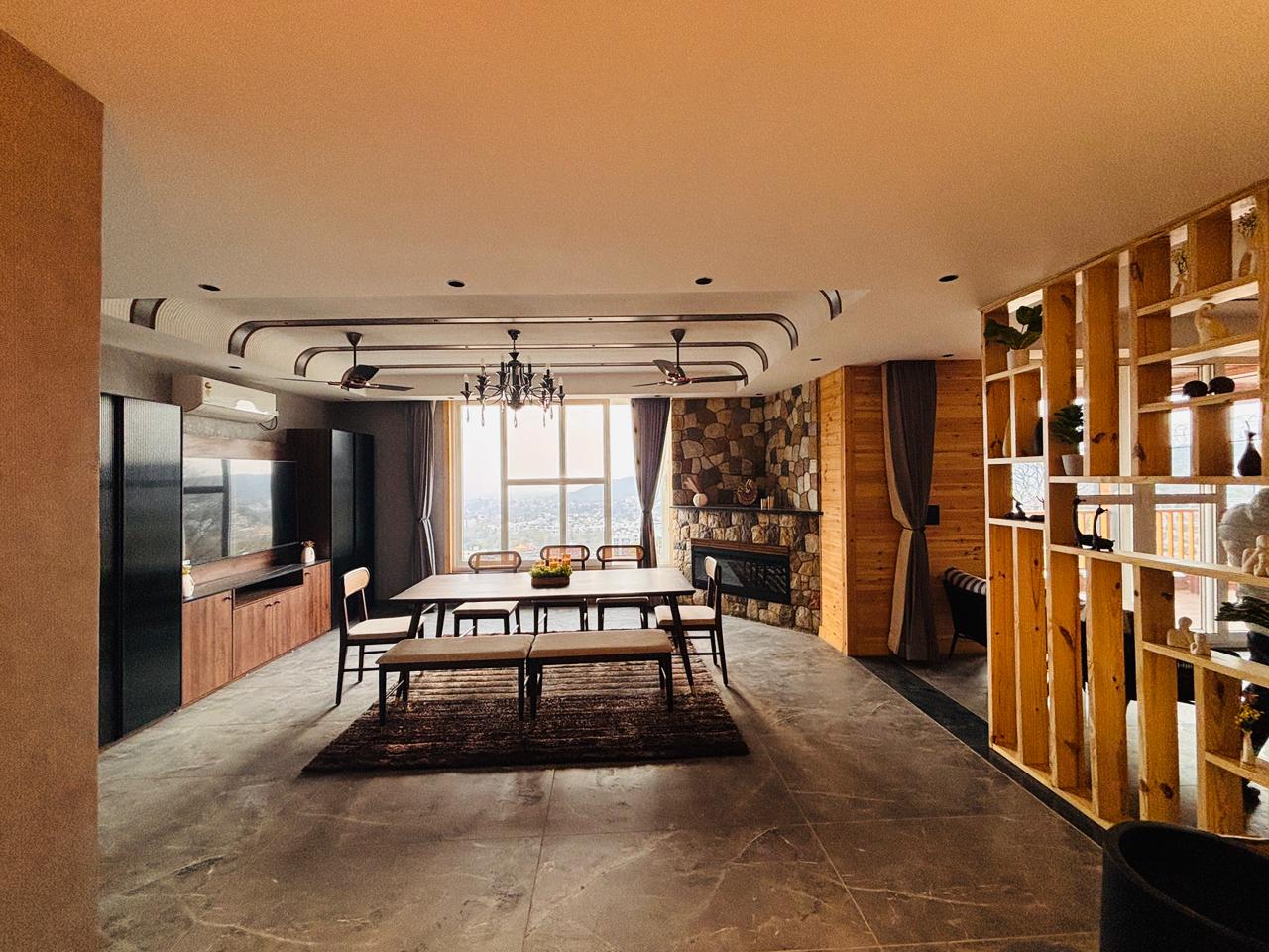 Residential villa — completed exterior view